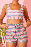 Multi Zig Zag Crochet Paperbag Shorts
