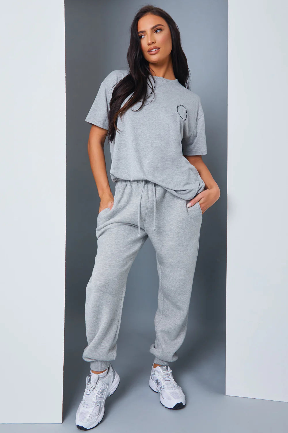 Active' Circle Slogan T-Shirt