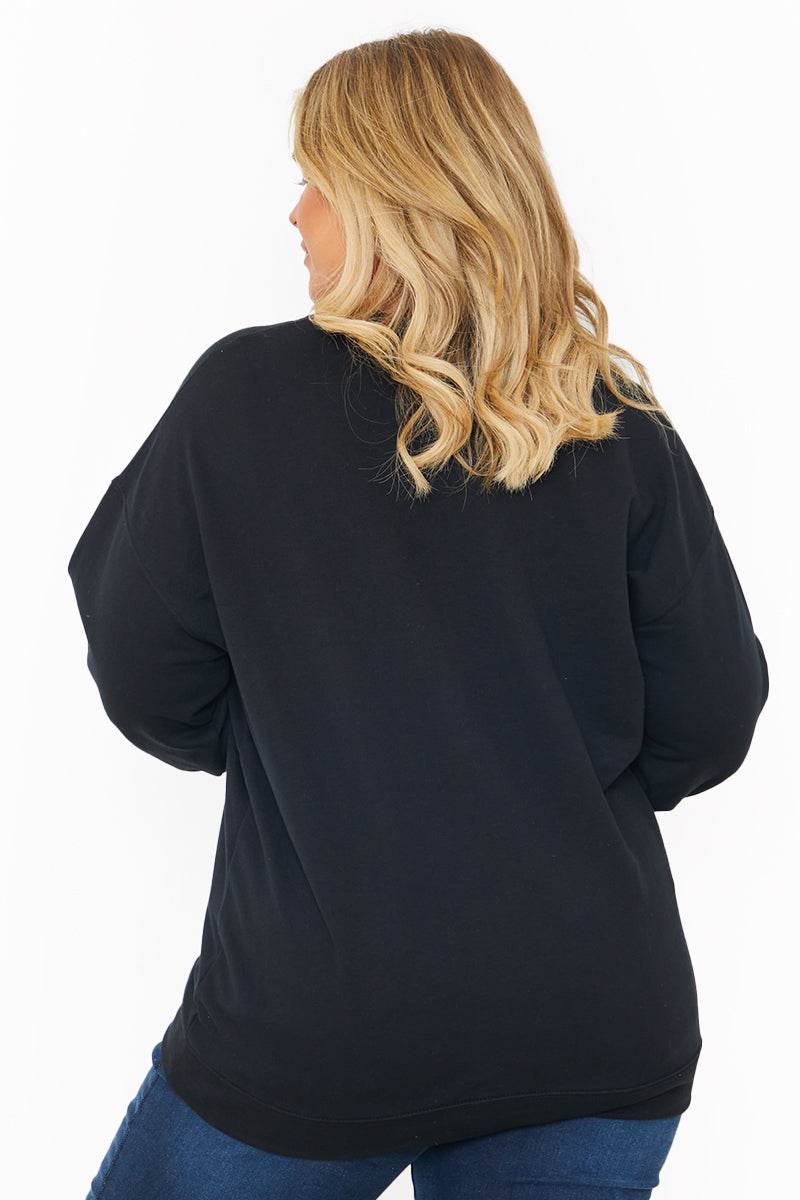 YES, AND?' PRINTED SWEATSHIRT