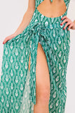 Printed Chiffon Wrap Maxi Sarong