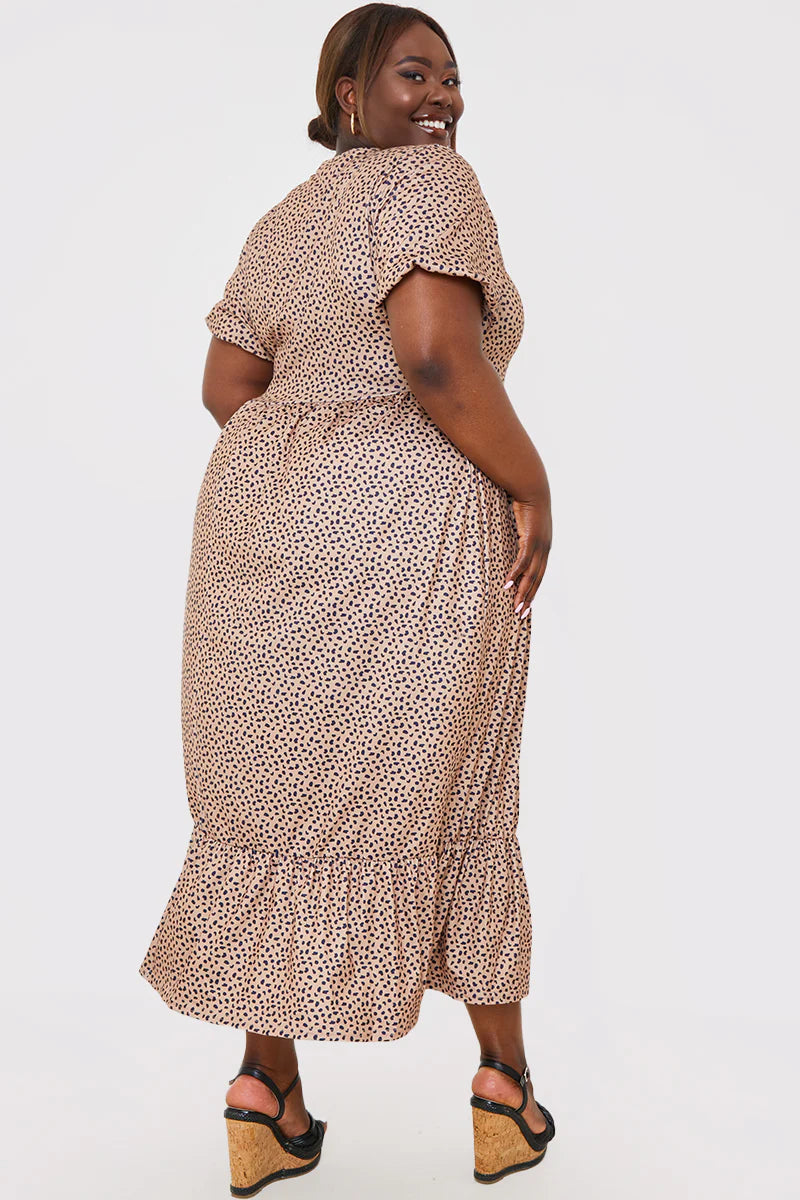 Frill Hem Midaxi Dress