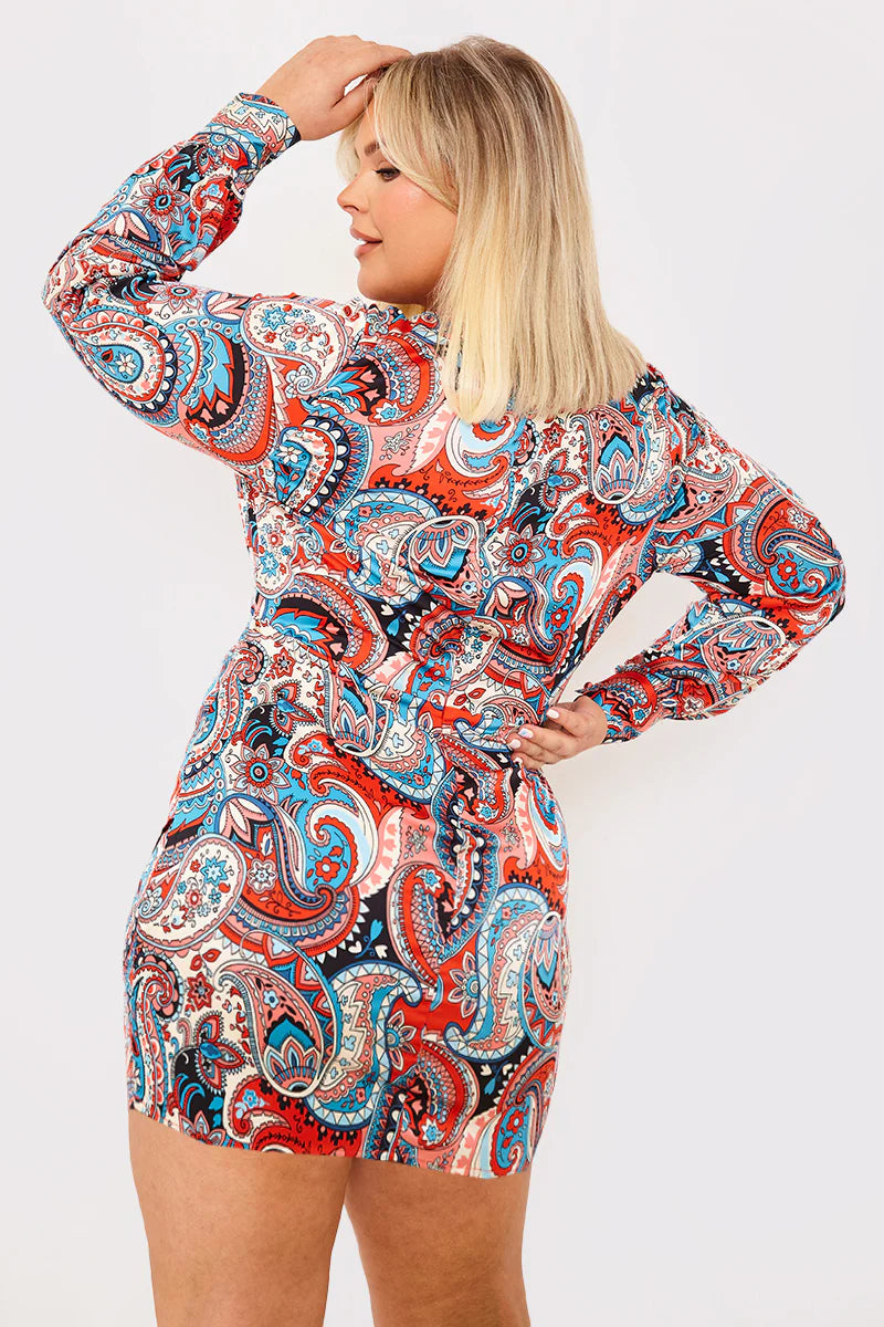 Satin Ruched Mini Dress