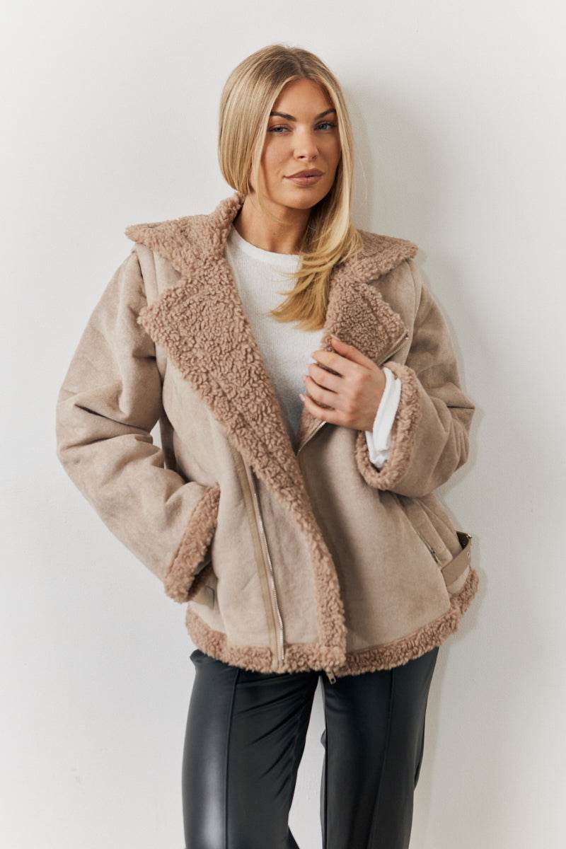 2 In 1 Aviator Coat Gilet