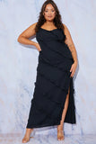 Ruffle Detail Maxi Dress