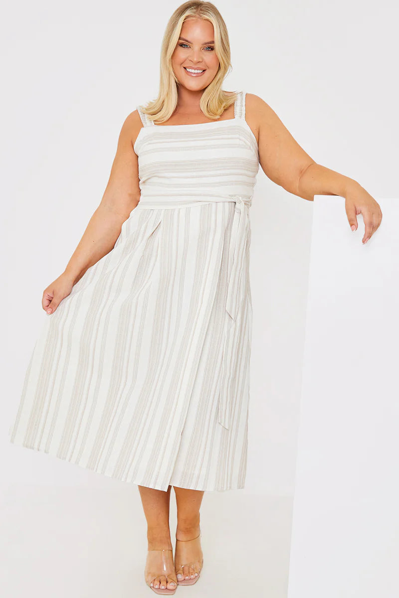 Stripe Midi Dress