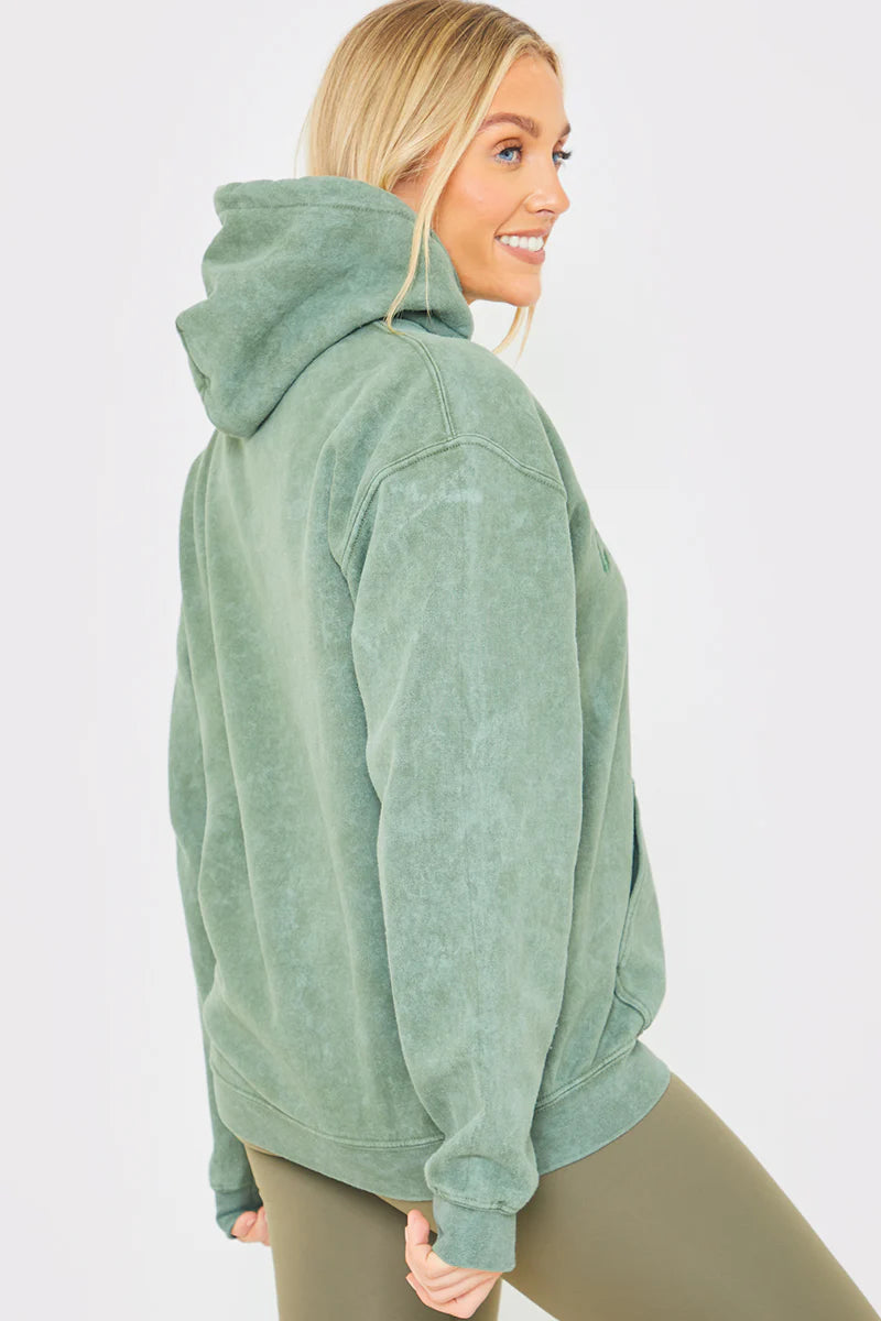 Calabasas' Acid Wash Slogan Hoodie