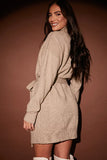 Belted Knitted Mini Dress
