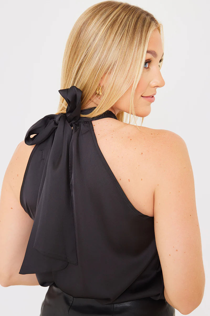 Satin Halter Neck Top