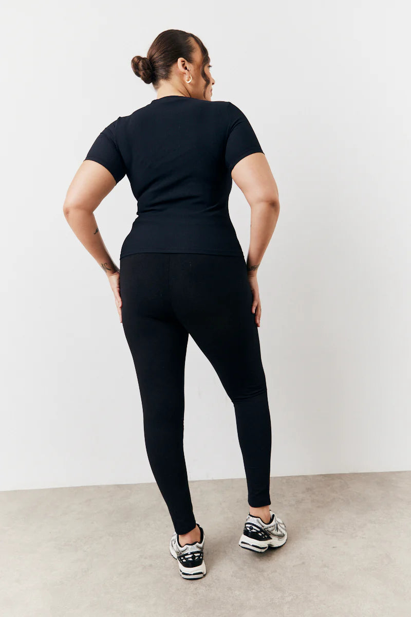 Black 2 Pack Jersey Legging