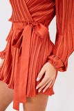 Plisse Wrap Playsuit