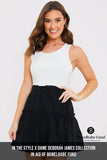 Frill Detail Volume Mini Skirt