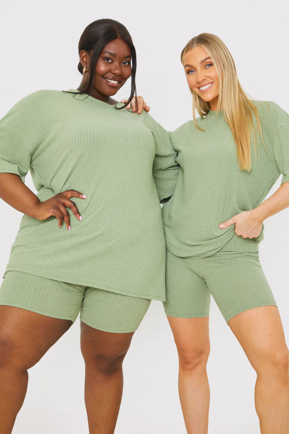 RIBBED CYCLING SHORTS