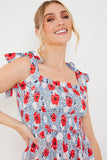 Henley Red Poppy Dress