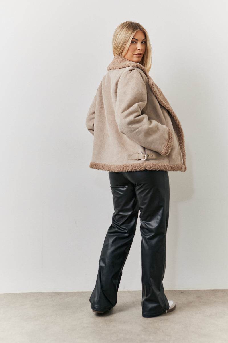 2 In 1 Aviator Coat Gilet