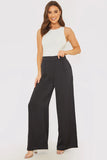Satin Wide Leg Trousers