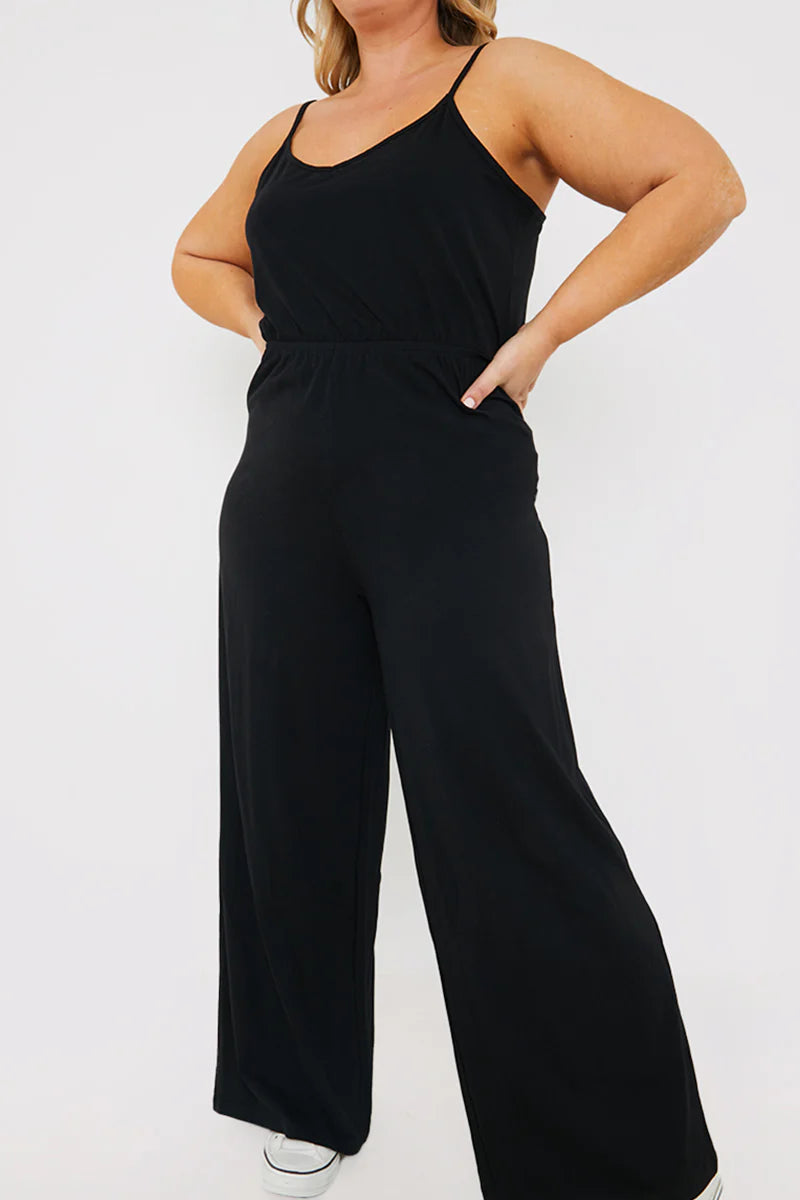 Strappy Wide Leg Jumpsuit