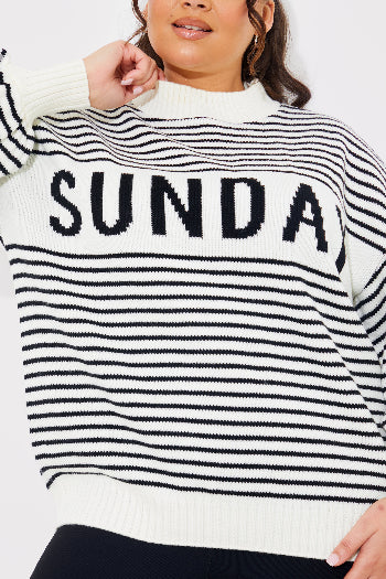 Stripe Sunday Knit Jumper