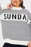 Stripe Sunday Knit Jumper