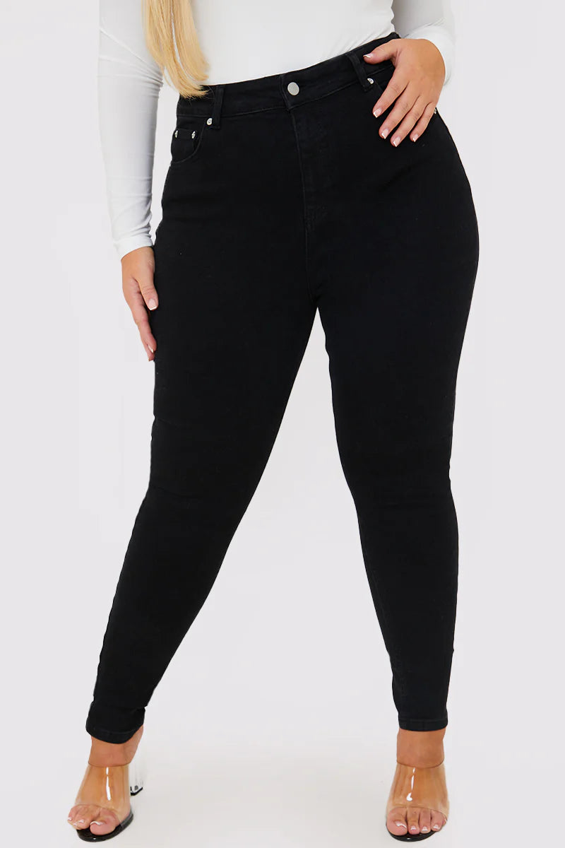 Stretch High Waisted Skinny Jeans