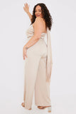 Halter Neck Wide Leg Jumpsuit