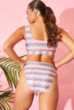 Multi Zig Zag High Waisted Bikini Bottoms