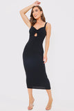 Rib Bodycon Midi Dress