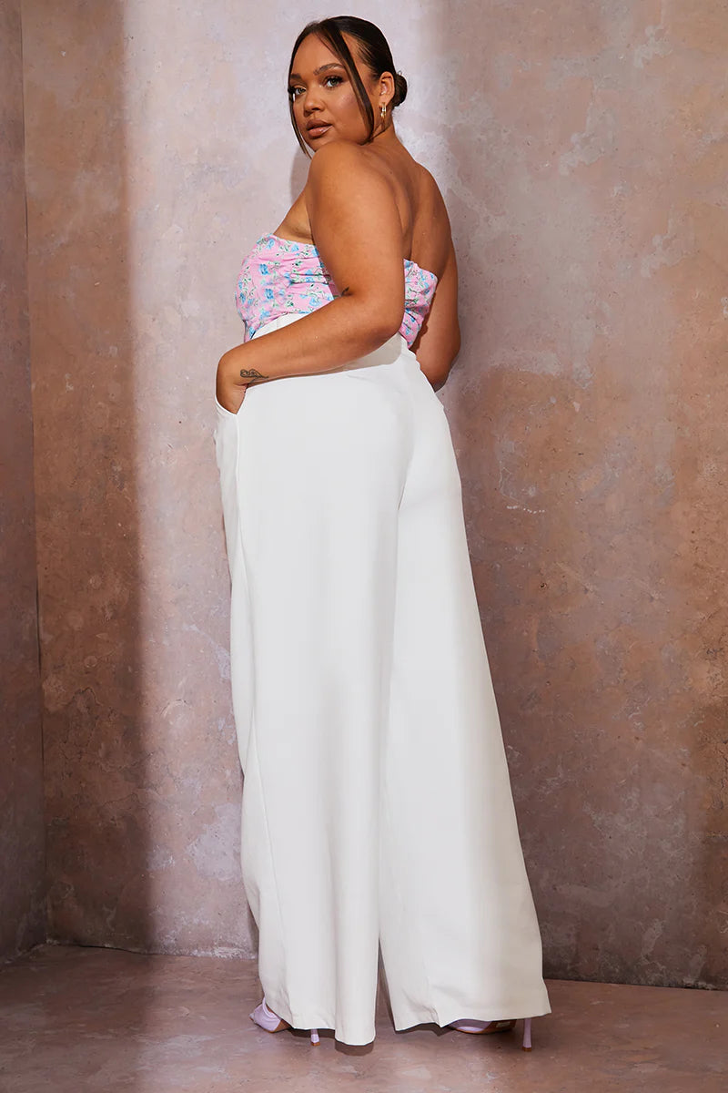 Tailored Wide Leg Trousers