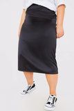 Satin Midi Skirt