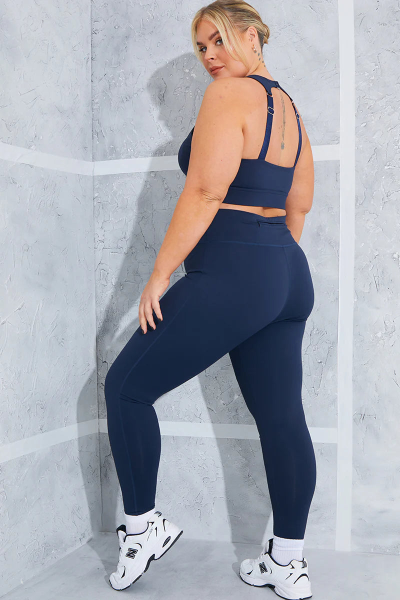 Active Leggings With Concealed Back Zip Pocket