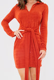 Tie Front Mini Dress