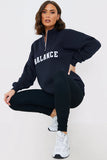 Balance Borg Embroidered Sweater
