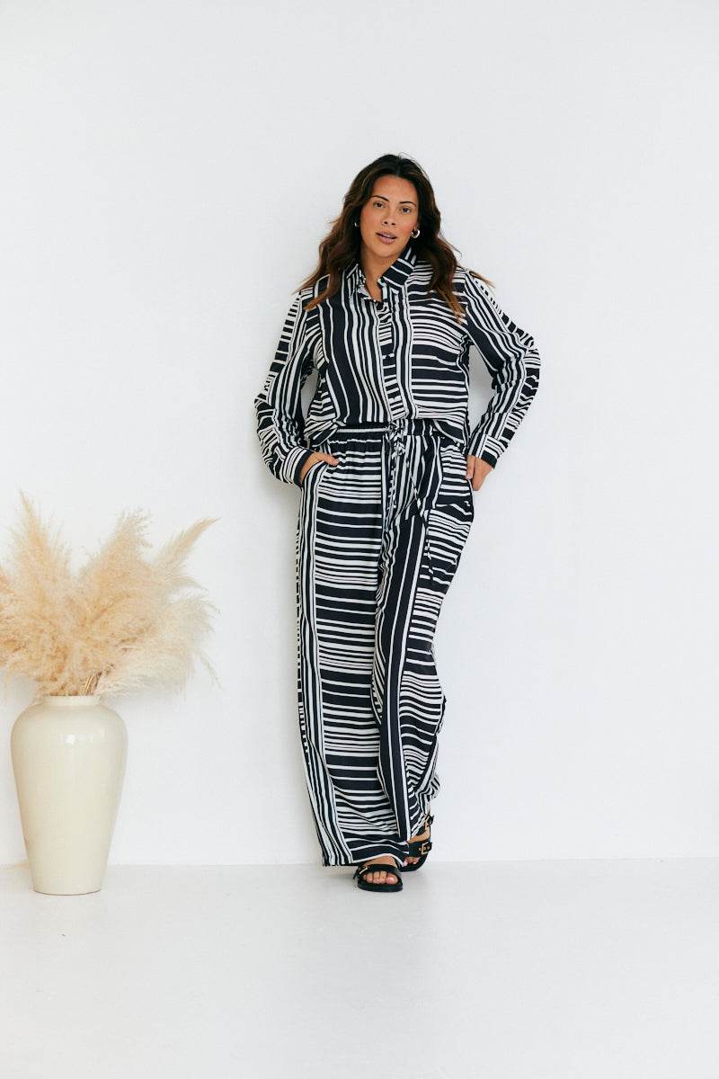 Abstract Stripe Co-Ord Trouser