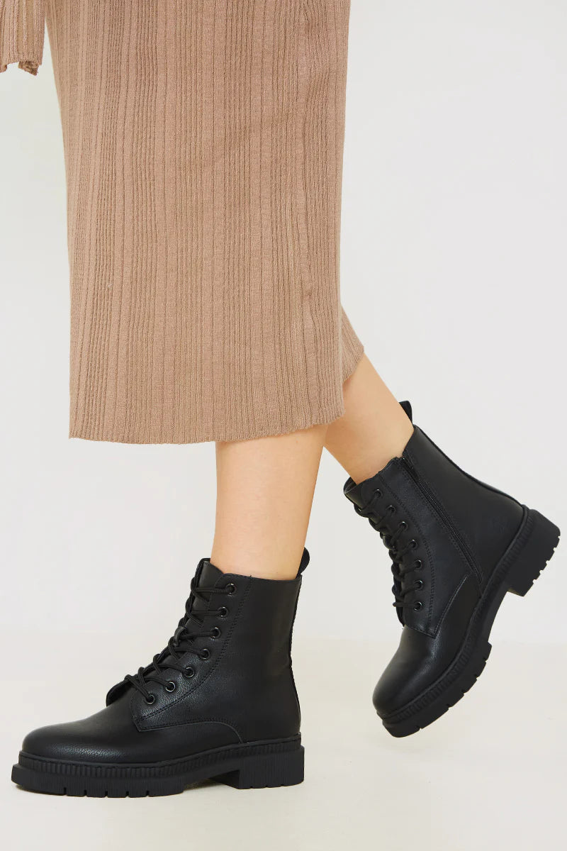 Lace Up Ankle Boot