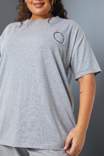 Active' Circle Slogan T-Shirt