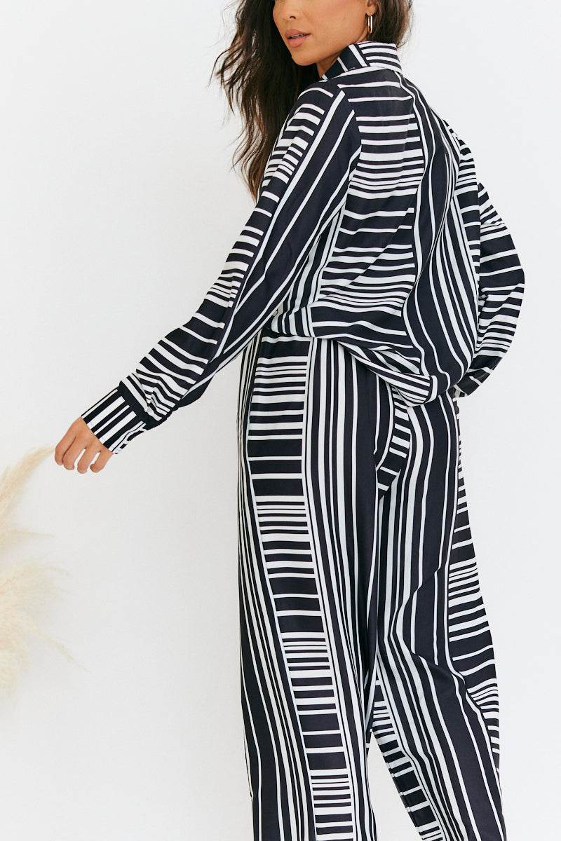 Abstract Stripe Co-Ord Shirt