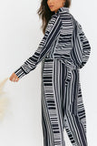 Abstract Stripe Co-Ord Shirt