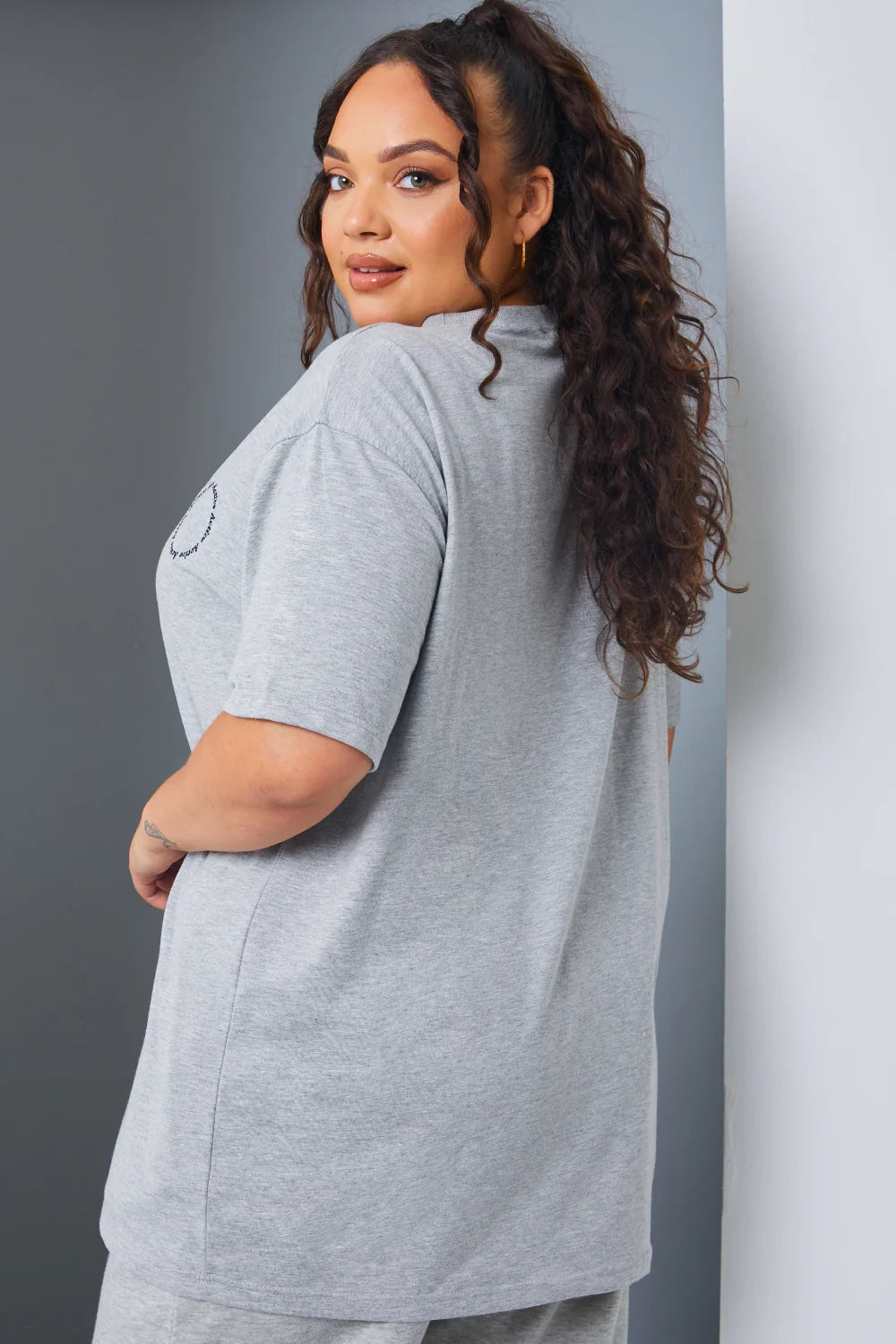 Active' Circle Slogan T-Shirt