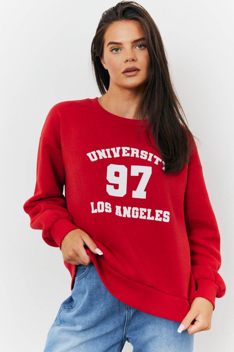 97 Printed Varsity Sweatshirt
