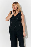 Black Embellished Waistcoat