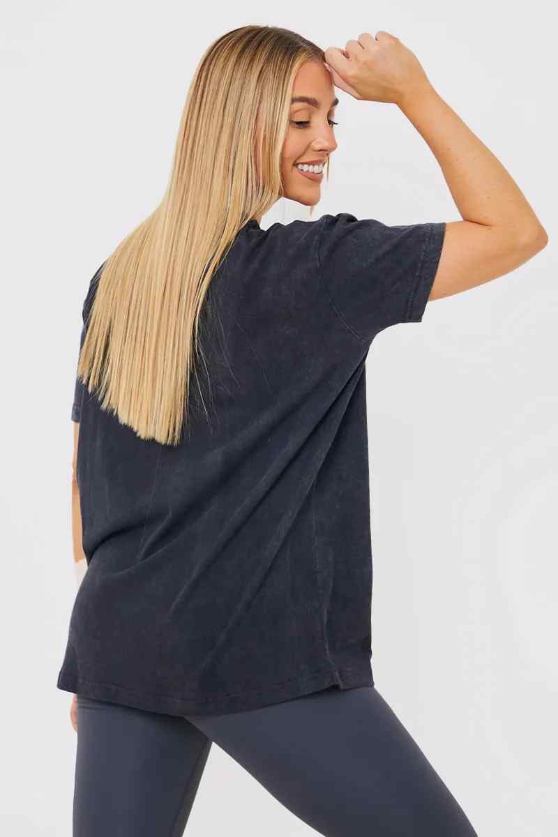 Colorado' Acid Wash Slogan T-Shirt