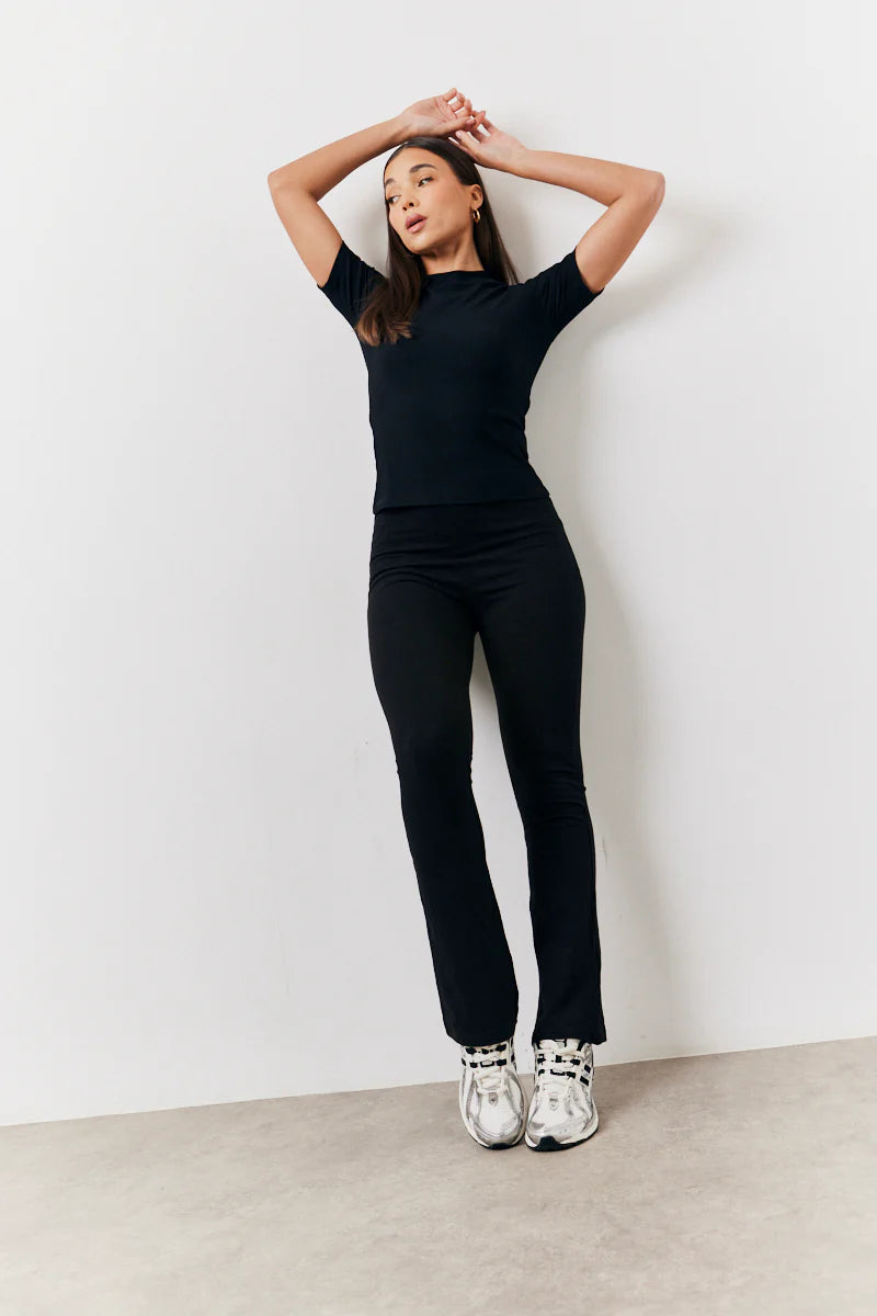 Black 2 Pack Jersey Kickflare and Legging