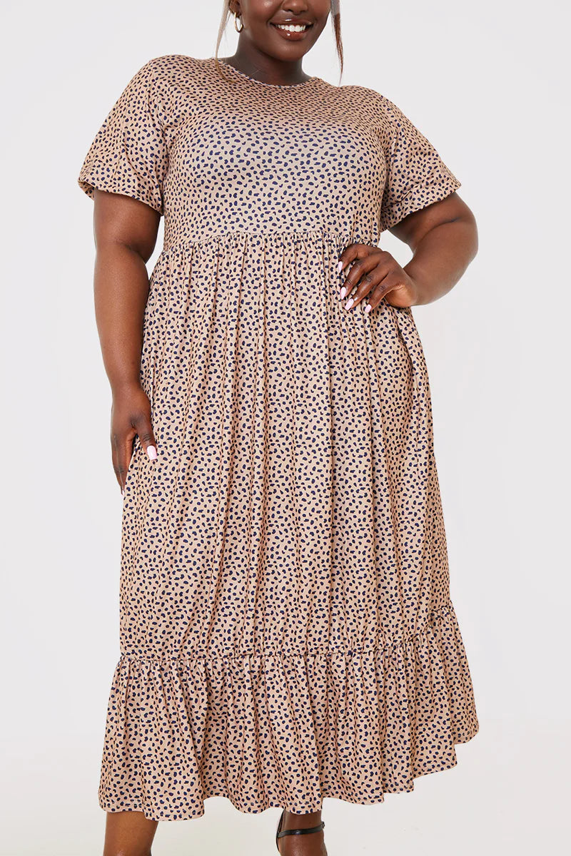 Frill Hem Midaxi Dress