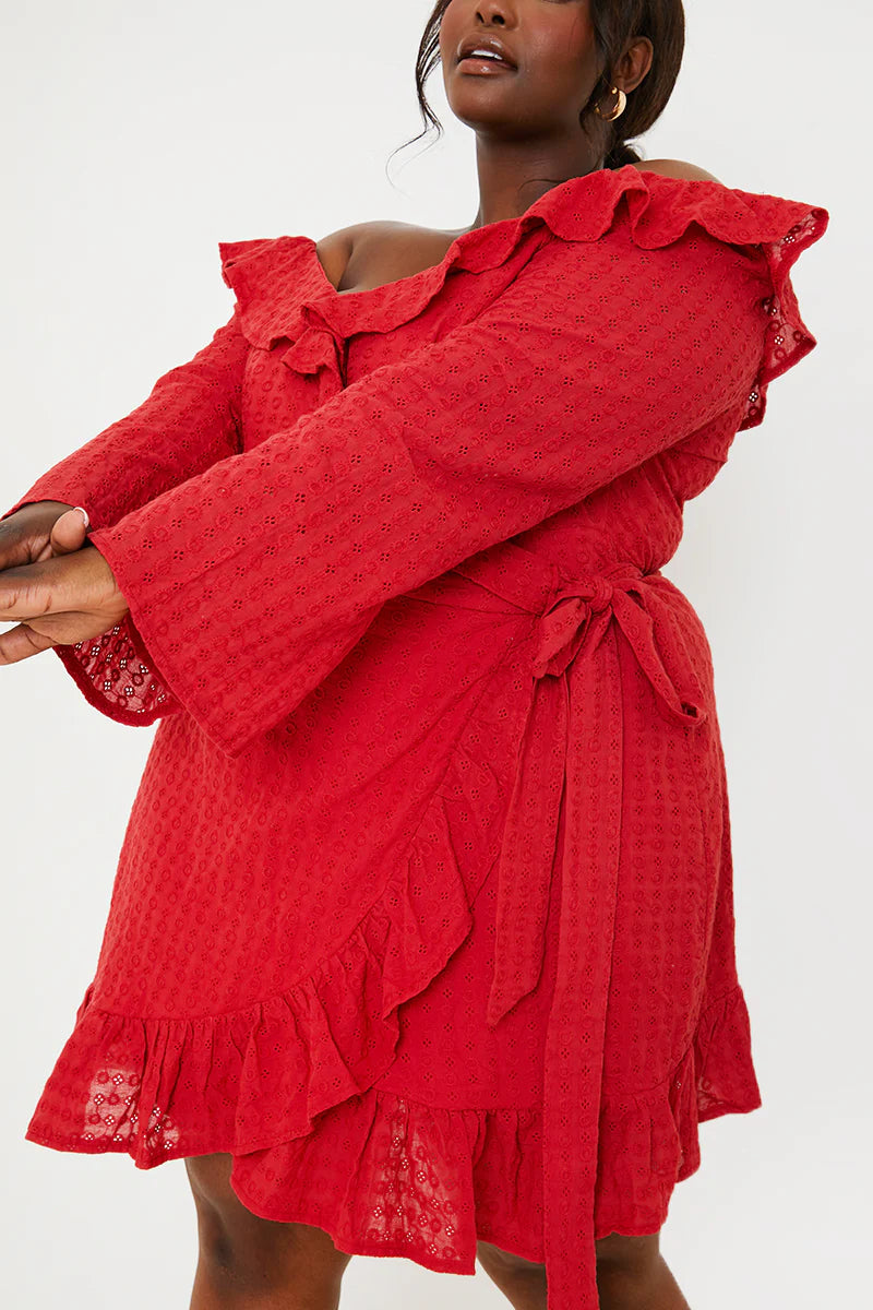 Bardot Broderie Anglaise Mini Dress