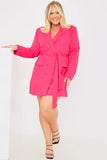 Tie Waist Blazer Dress
