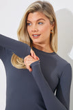 Rib Long Sleeve Top