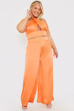 High Waisted Wide Leg Trouser