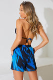 Abstract Print Chiffon Co-Ord Beach Short