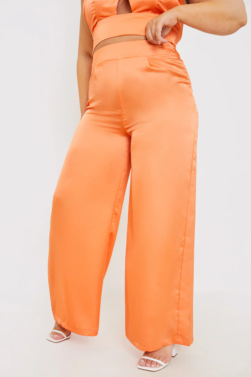 High Waisted Wide Leg Trouser