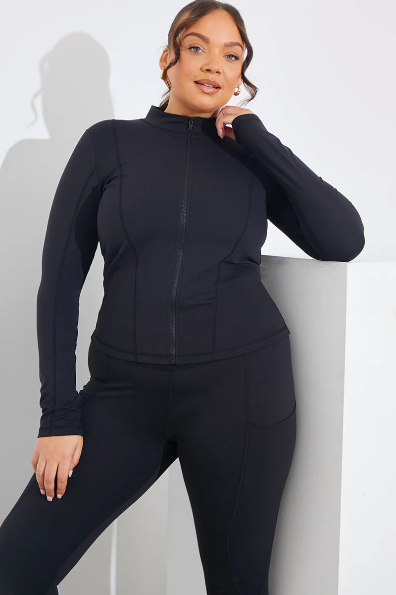 Soft Touch Zip Through Jacket