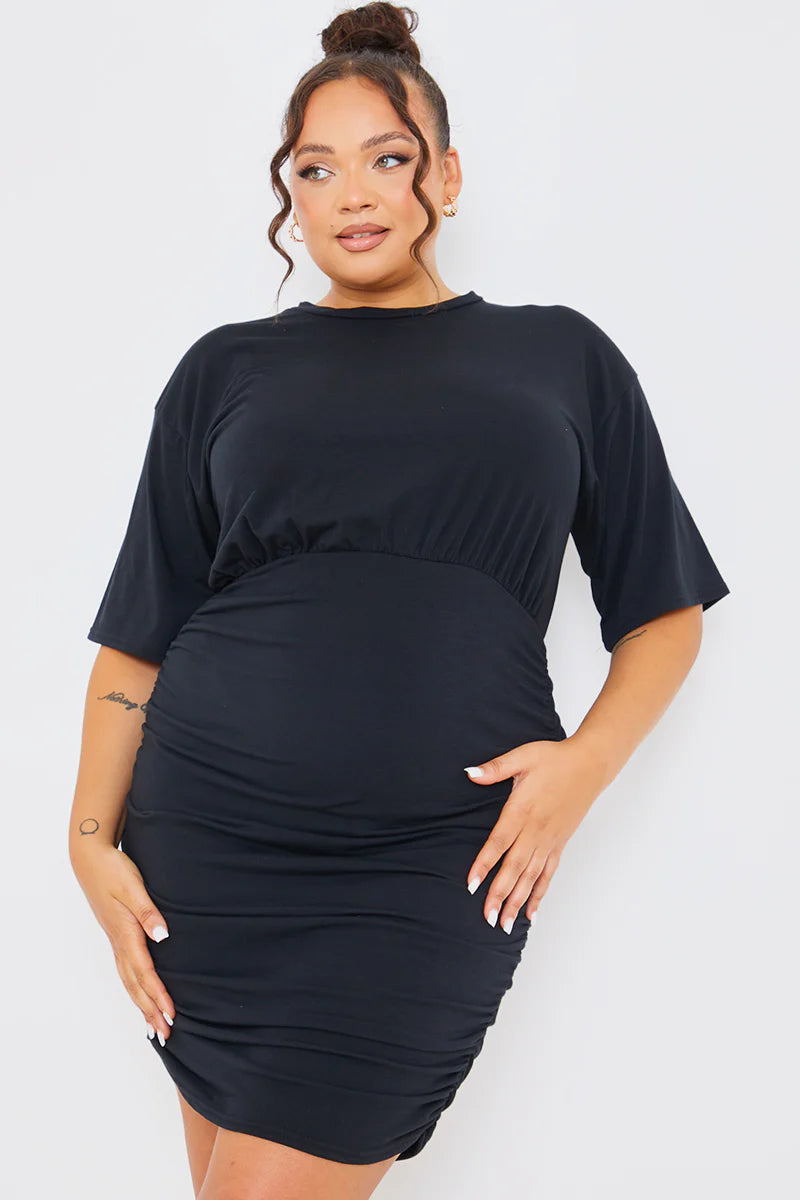T-Shirt Ruched Mini Dress